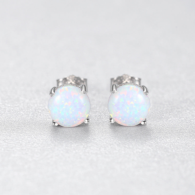 Opal Stud Earrings