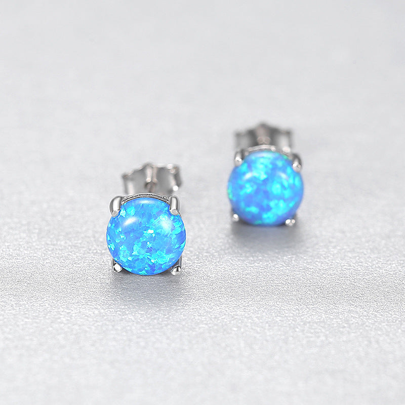 Opal Stud Earrings