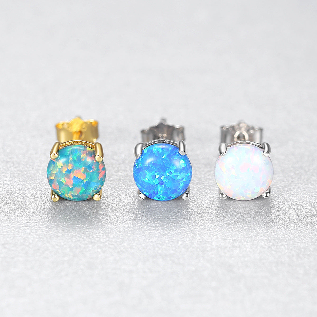 Opal Stud Earrings