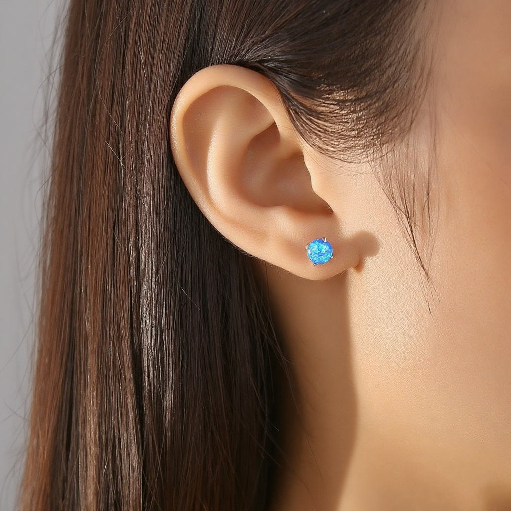 Opal Stud Earrings