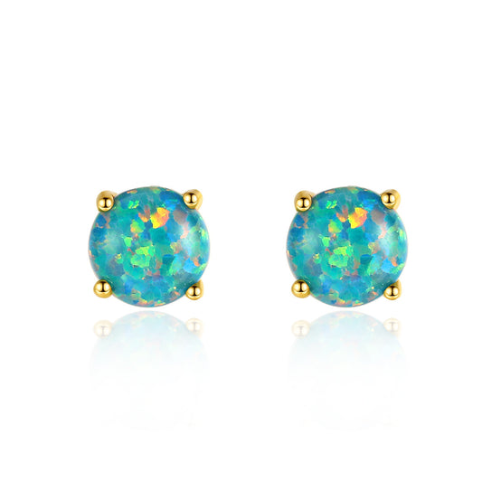 Opal Stud Earrings